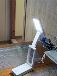 Настільна LED лампа з акумулятором Linktech, портативна автономна LЕD лампа із USB зарядкою, настільна LED лампа-трансформер нічник аварійна лампа