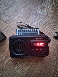 Ретро радиоприемник Golon RX-BT499VS аккумуляторное радио с антенной солнечная батарея Черный фото от покупателей 3
