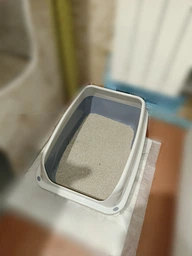 Туалет для кошек Georplast Sonic 56x40x24 см белый/серый фото от покупателей 1
