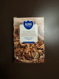 Свічка Bispol чайна ароматична (таблетка) Sandalwood 6 шт в пачці