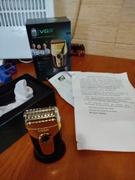 Электробритва шейвер мужской профессиональный VGR V-640S бритва 9000 ОБ. чорный фото от покупателей 11