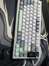 Механічна бездротова ігрова клавіатура LANGTU LT75 Pro з hotswap, Type-C, Bluetooth, 2,4 ГГц, RGB, Дисплей, 75 клавіш (розкладка ENG-UA, QWERTY). М'ятний фото від покупців 2