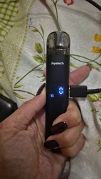 Многоразовая электронная сигарета вейп Pod система Joyetech Evio M Pro 1100 mAh Black + 2 картриджа 2.8 мл + кабель type-c ACG в комплекте к под системы под перезаправляемая курилка электронка подик для заправки жидкости до 30 Вт