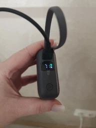 Повербанк 20000 mAh 22.5W Foneng PX116 с LED дисплеем и быстрой зарядкой PD/QC USB-C порт встроенный кабель Type-C lightning универсальный мощный портативный повер банк 20 000 power bank павербанк для телефона iPhone Samsung роутера планшета silver