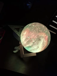 Нічник у вигляді Місяця 3D Moon Light USB+ пульт 16 режимів (SH778072) фото від покупців 2
