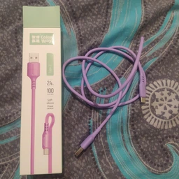 Кабель ColorWay USB - Type-C (soft silicone) 2.4а 1 м Purple (CW-CBUC044-PU) фото від покупців 2