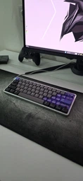 Дротова низькопрофільна механічна клавіатура NuPhy AIR60, RGB, WIN&MAC, УКР/АНГЛ, GREY (AIR60G)