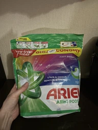 Універсальні капсули для прання одягу All in 1 Pods Color Pods Box 3шт/уп фото від покупців 2