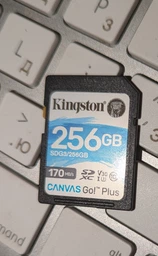 Карта памяти SDXC 256GB UHS-I/U3 Class 10 Kingston Canvas Go! Plus R170/W90MB/s (SDG3/256GB)