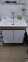 Тумба подвесная JUVENTA Classic Cl-80 дуб вотан с умывальником Soft-80