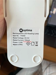Настільна лампа з акумулятором OPTIMA 2,5W 150lm 4000K 1200mAh USB 5V фото від покупців 6