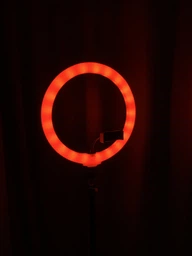 Кольцевая светодиодная цветная лампа RGB LED MJ30 Набор блогера селфи кольцо со штативом Мультиколор 30 см фото от покупателей 8