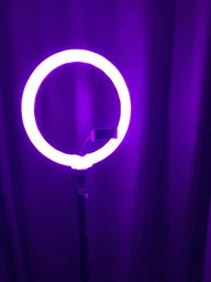 Кольцевая светодиодная цветная лампа RGB LED MJ30 Набор блогера селфи кольцо со штативом Мультиколор 30 см фото от покупателей 7