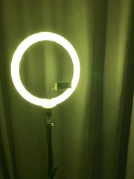 Кольцевая светодиодная цветная лампа RGB LED MJ30 Набор блогера селфи кольцо со штативом Мультиколор 30 см фото от покупателей 5