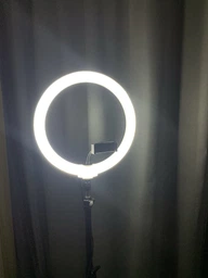 Кольцевая светодиодная цветная лампа RGB LED MJ30 Набор блогера селфи кольцо со штативом Мультиколор 30 см фото от покупателей 1