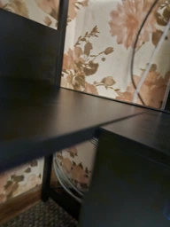 Стіл комп'ютерний письмовий з металевим каркасом в стилі Лофт (Loft) DrevoGoods посилений, прямий, робочий для дому та офісу 1000х750х600мм; метал: Чорний; дерево: Антрацит + стелаж з полицями (704|49) фото від покупців 2