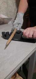 Точилка 3-в-1 для ножей RZTK Sharp с регулируемым углом заточки + защитная рукавичка фото от покупателей 8