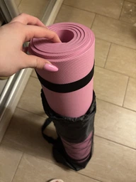 Коврик для йоги и фитнеса TECOFIT EVA 173x61x0.6 см Синий + чехол-сумка в подарок (TOP240214836)