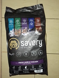 Сухой корм для котов Savory Adult Cat Steril Fresh 8 кг ягненок и курица фото от покупателей 8