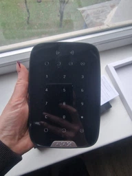 Бездротова сенсорна клавіатура Ajax KeyPad Plus Чорна