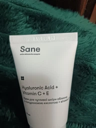 Крем для чувствительной кожи лица Sane с гиалуроновой кислотой, витамином С и Е 40 мл (864196030659/4820266830137)