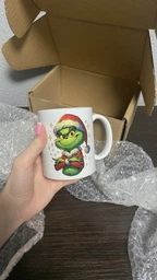 Чашка Marmyza Грінч Grinch "Хтось каже, що це витівки" - Циліндр - 330 мл фото від покупців 3