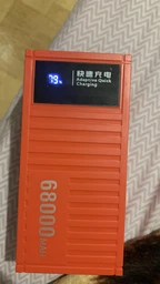 Повербанк УМБ 68000 mah QC 3.0 PD20 powerbank Andowl Q-CD6500Х1 мощный павербанк для ноутбука телефона роутера внешний портативный аккумулятор с дисплеем большой емкости красный