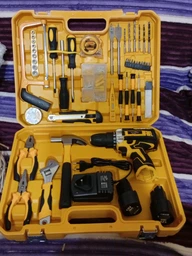 Дрель-шуруповерт аккумуляторный с набором инструментов Cordless Drill 12V tools