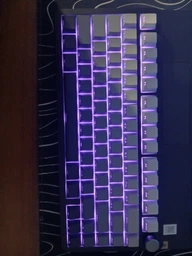 Ігрова механічна клавіатура Attack Shark X85 Pink Gradient з RGB підсвіткою Hot Swap