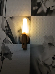 Светильник настенный LED с датчиком движения Induction lamp, беспроводная аккумуляторная LED лампа-ночник под дерево с теплым светом и магнитным креплением, для спальни, коридора, декора Светлое дерево AND-850-LightWood фото от покупателей 2