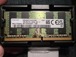 Ноутбучная оперативная память Samsung DDR4 16GB 3200MHz SO-DIMM 2Rx8 PC4-3200AA (M471A2K43DB1-CWE) фото от покупателей 9