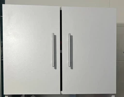 Пенал - шкаф в ванную напольный над стиральной машиной MEBLIBUD Ella 189.6х64.2х25 см белый