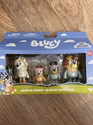 Набор фигурок Moose Bluey Family 4 фигурки Bluey + Bingo + Bandit + Chilli 6.4 см (0630996130094)