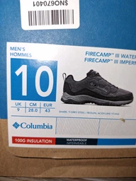 Мужские кроссовки для треккинга с мембраной Columbia Firecamp III Waterproof 2099751-010 40.5 (7.5US) 25.5 см Черные (990054814077_195981596885) фото от покупателей 13