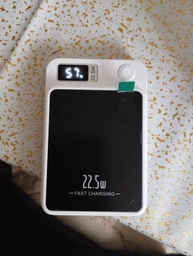 Power Bank 20000mAh Магнітний Бездротовий Акумулятор 22.5W для iPhone, Xiaomi, Samsung синій фото від покупців 5