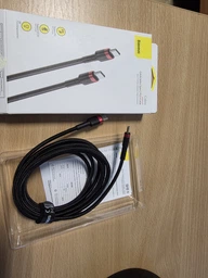 Кабель Baseus Cafule Type-C 3A PD 2.0 60W Flash Charging 2.0 м Red/Black (CATKLF-H91) фото от покупателей 4