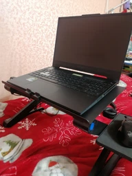 Столик для ноутбука трансформер Laptop Table T8 с USB-охлаждением и подставкой для мышки фото от покупателей 18
