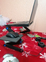 Столик для ноутбука трансформер Laptop Table T8 с USB-охлаждением и подставкой для мышки фото от покупателей 17
