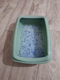 Туалет с бортиком для котов Moderna Arist-O-Tray, 42 см х 31 см х 13 см, синий