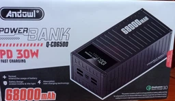 Повербанк УМБ 68000 mah QC 3.0 PD20 powerbank Andowl Q-CD6500Х1 потужний павербанк для ноутбука телефона роутера зовнішній портативний акумулятор з дисплеєм великої ємності червоний фото від покупців 13