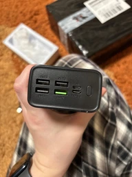 УМБ Павербанк 30000 mAh 22.5W Villini V-0026 4xUSB, PD + QC 3.0 Быстрая Зарядка для Телефона Для Епл Айфон Самсунг Ксяоми Роутера Планшета Портативная Батарея Внешний Аккумулятор Черный фото от покупателей 4