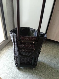 Сумка візок господарська на колесах, кравчучка складна з термо підкладкою для продуктів, магазину та покупок | Покращена версія фото від покупців 1