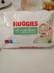 Дитячі вологі серветки Huggies OverClean 56 шт (5029053567822) фото від покупців 16