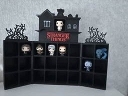 Полка Раскладной Дом для Фигурок Stranger Things Kinder Joy Funko Pop Stand / Display / Для 24 Фигурок из Сериала Очень странные дела