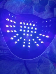 LED+UV профессиональная лампа для маникюра, наращивания ногтей SUNx11 MAX 66 LED 180 W белая з чорным шнур 2м