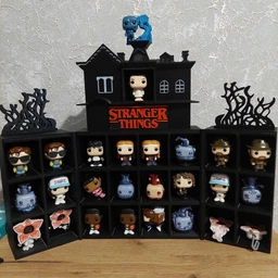 Тематическая Полка Большой Раскладной Дом для Фигурок Stranger Things Kinder Joy Funko Pop Stand / Display / Для 24 Фигурок из Сериала Очень странные дела фото от покупателей 14