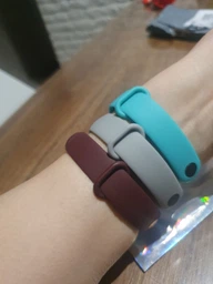 Комплект ремешков MRK для Xiaomi Mi Band 5/6/7 Blue Crush три ремешка (26, 28, 12) + металическая кнопка (mrk7758) фото от покупателей 2