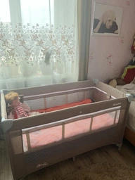Дитяче ліжко манеж Caretero Basic Plus Grey фото від покупців 1