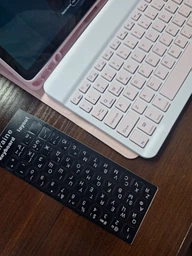 Чехол с Bluetooth - клавиатурой Glass Magnet Flip Cover 360 для Samsung Galaxy Tab A9 Plus pink