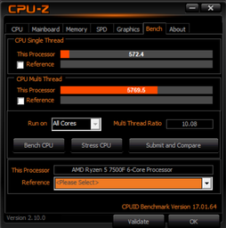 Процесор AMD Ryzen 5 7500F 3.7GHz/32MB Tray (без упаковки) (100-000000597)